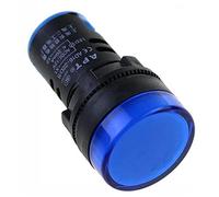NYRXRYTCA 5 uds indicador AD16-22DS 12V 24V 110V 220V Rojo/Verde/Huang/Azul/Blanco Luces indicadoras Transformador de Potencia(BLU,110V)