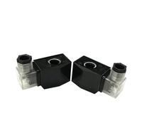 NYRXRYTCA Bobina de válvula solenoide Normalmente Cerrada, Resistente al Agua, IP65, con indicador LED, DN10-32, 240VAC, 220VAC, 24VAC, 24VDC, 12VDC, 1 Uds.(12VDC)