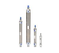 NYRXRYTCA Cilindro neumático MA16 20 de Acero Inoxidable de Doble Efecto, Mini Cilindro de Aire de 25, 50, 100, 125, 150, 200, 300, 400 y 500 mm de Carrera, 1 Unidad(450mm Stroke,16mm Bore)