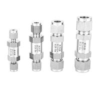 NYRXRYTCA Válvulas de retención 1 Pieza Válvula de retención de Acero Inoxidable BSPP Rosca Hembra Válvula unidireccional for conexión de tubería de Agua, Aceite y Gas(1/4Inch)