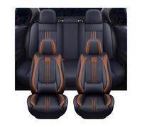 NYSAASDST Auto Stoelbeschermer para Alfa para Romeo para Giulia Fundas Asiento Automóvil Universales Cuero Impermeables Y Completas(Naranja)