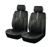 NYSAASDST Auto Stoelbeschermer para Dodge para Journey Fundas Asiento Coche Cuero Impermeables Universales Accesorios Interiores Coche(2Pcs Gray)