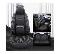 NYSAASDST Auto Stoelbeschermer para Ford para Fusion Universal Full Set Fundas Asiento Automóvil Cuero Accesorios Interiores Impermeables(Negro)