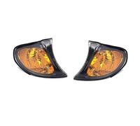 NYSAASDST Intermitentes Laterales LED Luz De Giro De Estacionamiento Esquina Delantera Para Serie 3 E46 4 Puertas 318i 320i 325i 330i 2002-2005 (sin Bombilla)(Amber lens Pair)