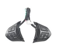 NYSAASDST Interruptor De Botón 4 (Color) Luz Trasera Roja para Suzuki para Grand para Vitara II 2007-2013 Interruptores De Botón Control Crucero del Volante(Fibra de Carbon)