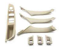 NYSAASDST Puerta Panel Manija Para Serie 5 F10 F11 523i 525i 528i 530i Juego De Manijas Interiores Para Reposabrazos De Puerta De Coche Cubierta Interior Tirador(LHD oyster)
