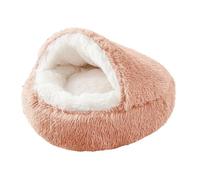 NYSBH - Cojín redondo de felpa 2 en 1, cesta cálida, saco de dormir, nido, perrera, cama pequeña para gatos y perros