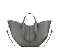 NYSBH Commuter - Bolsa de hombro para mujer, bolsa de hombro de gran capacidad con alas de nicho femenino, bolsa de mano, gris (silver gray), Medium