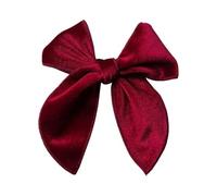 NYSBH - Lazos para el pelo de terciopelo verde oscuro, 12 x 13 cm, hechos a mano, lazo de terciopelo para niñas