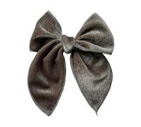 NYSBH - Lazos para el pelo de terciopelo verde oscuro, 12 x 13 cm, hechos a mano, lazo de terciopelo para niñas