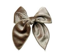 NYSBH - Lazos para el pelo de terciopelo verde oscuro, 12 x 13 cm, hechos a mano, lazo de terciopelo para niñas