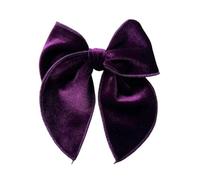 NYSBH - Lazos para el pelo de terciopelo verde oscuro, 12 x 13 cm, hechos a mano, lazo de terciopelo para niñas