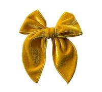 NYSBH - Lazos para el pelo de terciopelo verde oscuro, 12 x 13 cm, hechos a mano, lazo de terciopelo para niñas