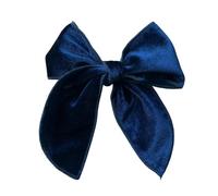 NYSBH - Lazos para el pelo de terciopelo verde oscuro, 12 x 13 cm, hechos a mano, lazo de terciopelo para niñas