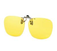 NYSBH - Lentes de sol polarizados con clip de metal, convenientes lentes de sol abatibles sin montura para lentes graduados, pantalla poligonal, Visión nocturna