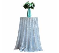 NYSBH - Mantel de lentejuelas de 3 mm, mantel dorado brillante, camino de mesa redondo, textiles para el hogar