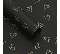 NYSDM - 20 hojas de 58 x 58 cm, papel de regalo de flores, impermeable, para boda, cumpleaños, ramo de embalaje, decoración del día de San Valentín