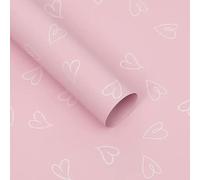 NYSDM - 20 hojas de 58 x 58 cm, papel de regalo de flores, impermeable, para boda, cumpleaños, ramo de embalaje, decoración del día de San Valentín