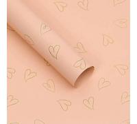 NYSDM - 20 hojas de 58 x 58 cm, papel de regalo de flores, impermeable, para boda, cumpleaños, ramo de embalaje, decoración del día de San Valentín