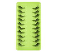 NYSDM - 3/10 pares de pestañas de media pestañas, maquillaje natural, pestañas largas de ojo de gato, pestañas postizas suaves, herramienta de extensiones de pestañas falsas