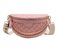 NYSDM - Bolsa de pecho popular para primavera y verano, para mujer, cruzada, casual, versátil, pequeña bolsa de cintura, Rosa lindo