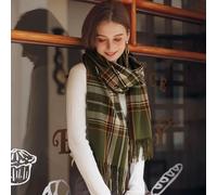 NYSDM Bufanda cálida de tartán de Estilo escocés a la Moda para Mujer, Chal Largo Suave a Cuadros, para Navidad, día de San Valentín, Novia, Esposa, mamá