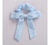 NYSDM - Cintas elásticas para el pelo de lino con lazo de color sólido para niñas, cinta larga para cola de caballo, bufanda, coleteros para mujer, accesorios para niñas