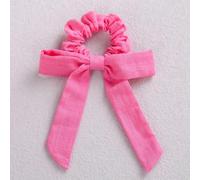 NYSDM - Cintas elásticas para el pelo de lino con lazo de color sólido para niñas, cinta larga para cola de caballo, bufanda, coleteros para mujer, accesorios para niñas