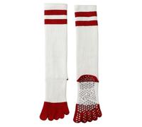 NYSDM - Dos pares de calcetines de yoga antideslizantes para mujer, sin espalda, para pilates, ballet, baile, fitness, zapatillas deportivas de algodón, A26, Talla única