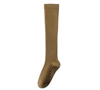 NYSDM - Dos pares de calcetines de yoga para mujer, de silicona, antideslizantes, color sólido, de algodón, transpirables, para gimnasio, fitness, baile, deportes, B07, Talla única