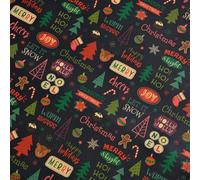 NYSDM - Hoja de papel de regalo de 50 x 70 cm por hoja, diferentes diseños de impresión, adornos de Navidad