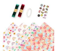 NYSDM - Papel de regalo para el día de San Valentín, papel de regalo para manualidades, papel de regalo de cumpleaños, colorido amor, bolsa de papel, decoración