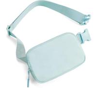 NYSDM - Riñonera para mujer con 2 bolsillos con cremallera en el pecho, correa ajustable, casual, de viaje, azul hielo