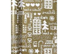 NYSDM - Rollo de papel de regalo con lunares dorados de 0,43 x 3 m, para el día de San Valentín, cumpleaños, fiesta, flores, hecho a mano, papel de arte