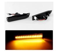 NYSFGOFJGOM Luz espejo retrovisor 2 Luces De Señal De Giro Dinámicas Para X5 E53 Serie 3 E36 Luces De Posición Laterales Luz Intermitente De Agua Corriente(No Dynamic)