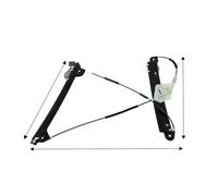 NYSFIFHSKFH Elevalunas EléCtricos Para Serie 1 E81 E82 E88 2004-2013 Reemplazar Sin Motor Palanca De Ventana Regulador De Ventana Delantera(1PcRight)