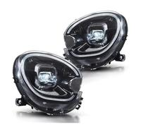 NYSGMVBDOFH Faros delanteros Conjunto 2 Faros Delanteros Para Mini Para Countryman Para R60 2010-2016 DRL Ámbar Intermitentes Faros Altos Bajos Estilo Coche Montaje de faros(Left Drive)