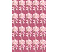 Nysha Books Sweet Aesthetic Collection: Pink Lollipop Bow Notebook | Cute Coquette Candy Journal | 5.5 x 8.5 100 Blank Pages: Pastel Candy Lollipop Design | Cute & Girly Aesthetic Notebook