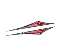 NYSLDSCO Coche Metal Emblemas Adhesivo, para Daihatsu Terios Sirion Yrv Feroza Charade MiraLancia CarroceríA Lado Maletero Puerta Insignia Pegatinas Modelado Decoración Accesorios,C