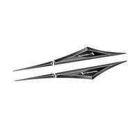 NYSLDSCO Coche Metal Emblemas Adhesivo, para Daihatsu Terios Sirion Yrv Feroza Charade MiraLancia CarroceríA Lado Maletero Puerta Insignia Pegatinas Modelado Decoración Accesorios,A