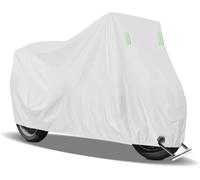 NYSLDSCO Funda Moto para SYM Maxsym 400 2023-2024 | Funda de moto, cobertura completa, fijación inferior, ojal delantero para candado, uso durante el estacionamiento