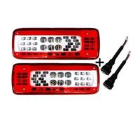 NYSQOFMB 1 Par De Luces Traseras LED 24 V Para Camión Para Volvo FMX500 Con Conectores OEM 82483074 21735299 82483073 Luz Trasera Coche(1pair with 2pcs plug)