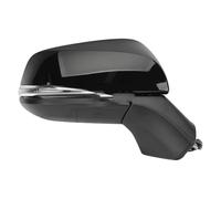 NYSQOFMB Conjunto Espejo Retrovisor para Toyota para RAV4 para RAV 4 2019-2022 Espejo Lateral Coche Cubierta Espejo Retrovisor Luz Señal Giro Lámpara Calentada Espejo Retrovisor Assy(Black Right)