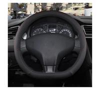 NYSQOFMB Cubierta Volante para Citroen para C-Elysee para C-Elysee 9 Colores Funda para Volante De Coche Cuero PU Antideslizante Accesorios para Automóviles Funda Volante(D Shape Black)