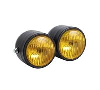 NYSQOFMB Faros Auxiliares Moto Faro Doble Amarillo Motocicleta Para FXSTSB 1995 1996 1997