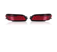 NYSQOFMB Luces Giro Indicadoras Reflector LED Parachoques Trasero Coche Con Luz Freno Y Señal Giro, Para Lexus RX300, RX330, RX350 (2003, 2004, 2005, 2006, 2007 2008)(Red cover)