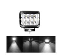 NYSQOFMB Luz LED Trabajo Coche Faros Delanteros Estroboscópicos Tres Lados Flash Advertencia 12-24V ATV Todoterreno 4x4 Módulo Control Faros(White 1PC)