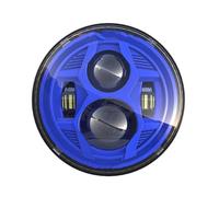 NYSQOFMB Para Lada 4x4 Para Urban Niva 1 Par 7 Pulgadas LED Faro DRL Luz Señal Giro Módulo Control Faros(BlueA)