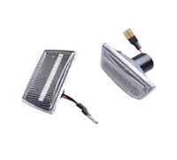 NYSQOFMB Para Opel Para Astra H Para Insignia 2008-2017 Luz LED Señal Giro Marcador Guardabarros Lateral Flujo Dinámico Señal De Giro Para Espejo Retrovisor Coche(Dynamic Crystal)