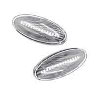 NYSQOFMB Para Suzuki Para Alto Para BJ 2009-2015 1 Par 12V Lente Transparente Luz LED Dinámica Señal Giro Lateral Señal De Giro Para Espejo Retrovisor Coche